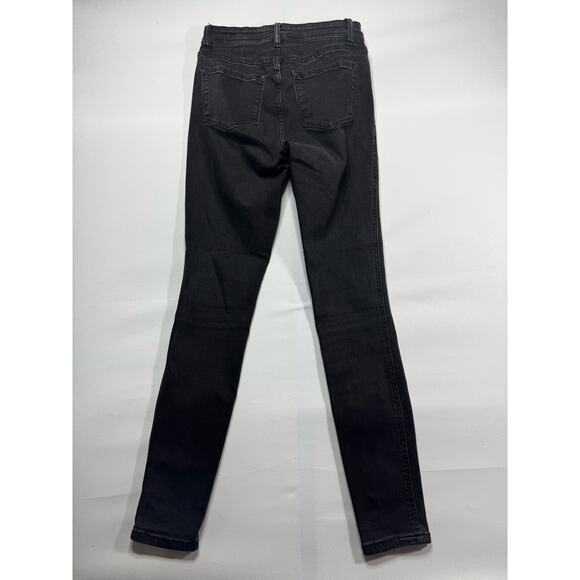 Vervet Women's Button Fly Skinny Black Stretch Denim Jeans - Size 27x29.5 - Picture 2 of 4
